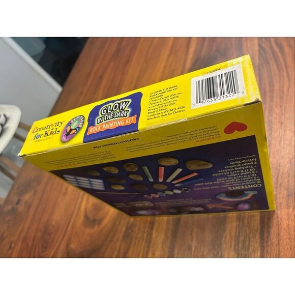 Creativity for Kids Glow in the Dark Rock Painting Kit DIY Art Activities NWOT - Picture 3 of 3